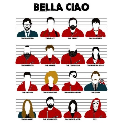 تیشرت Money Heist Bella ciao