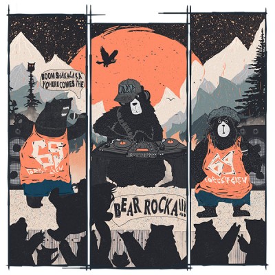 تیشرت Orange Moon and Punks Bears