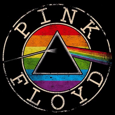 تیشرت پینک فلوید Pink Floyd Logo Circle Rainbow