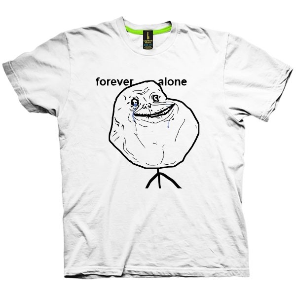 تیشرت ترول طرح Forever Alone