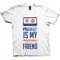 تی شرت Music is my friend