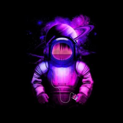 تی شرت Music in Space