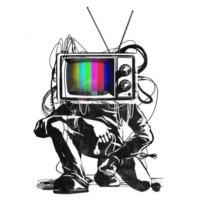 تی شرت Retro TV Colour Test Man
