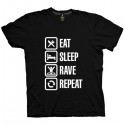 تی شرت Eat Sleep Rave Repeat