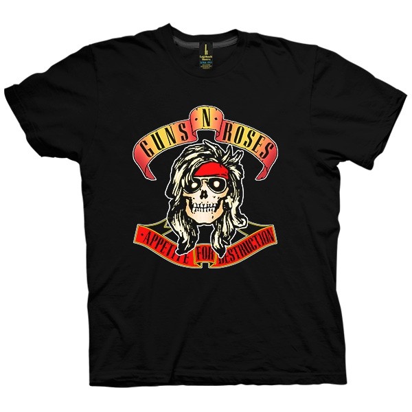 تی شرت Guns N' Roses Bandana Skull