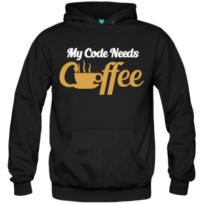 سویشرت هودی My code needs coffee