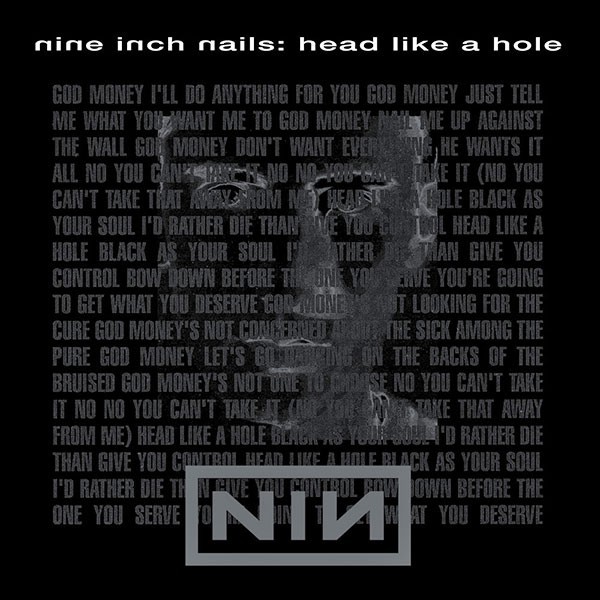Nine Inch Nails Head Like A Hole T-Shirt - Offizielles Band Shirt In Weiß