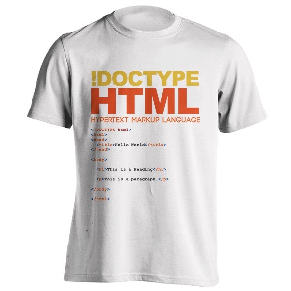 تی شرت HTML