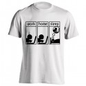 تی شرت Work Home Sleep