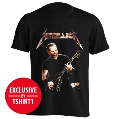 تیشرت متالیکا طرح جیمز هتفیلد