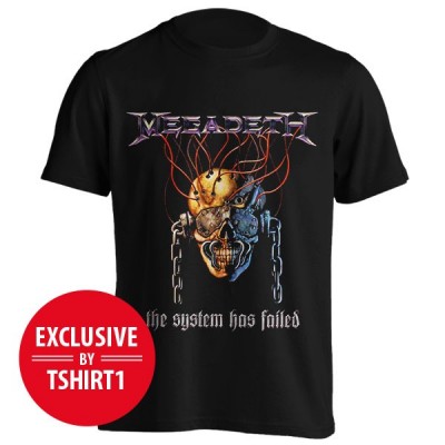 تیشرت گروه Megadeth طرح The System Has Failed