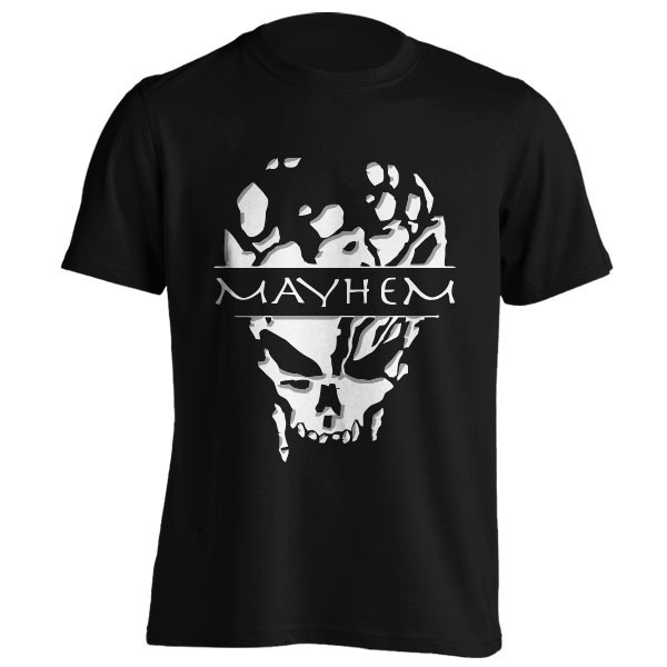 تیشرت گروه Mayhem طرح Head