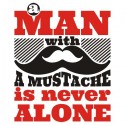 تیشرت A man with a mustache