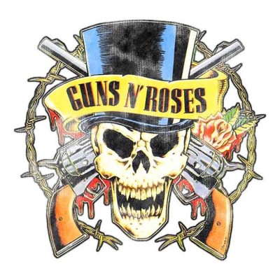تیشرت Guns N' Roses طرح Distressed Top Hat