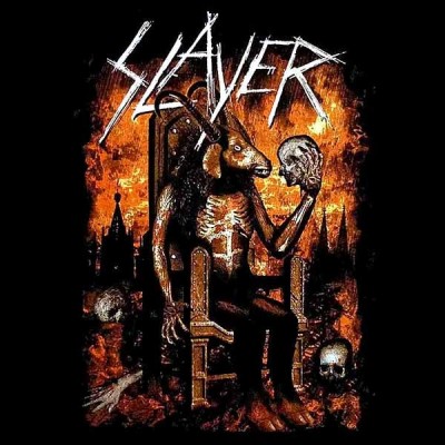 تیشرت گروه اسلیرطرح Devil On Throne