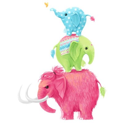 تیشرت دخترانه طرح Elephants