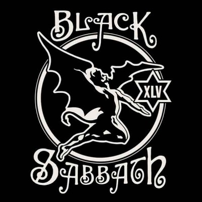 تیشرت بلک سبث طرح 45th Anniversary Logo