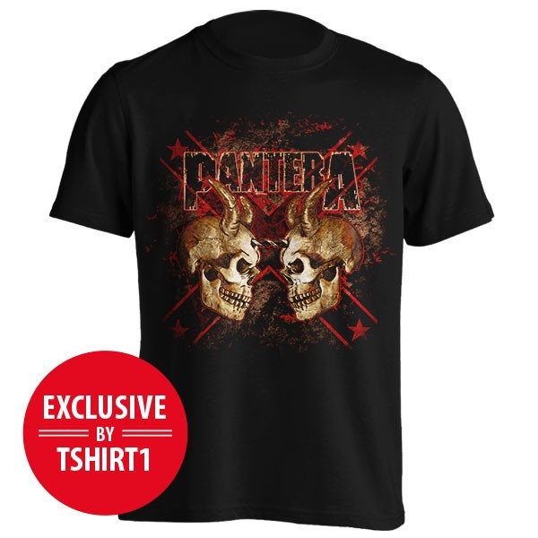 تیشرت گروه Pantera طرح Double Skull