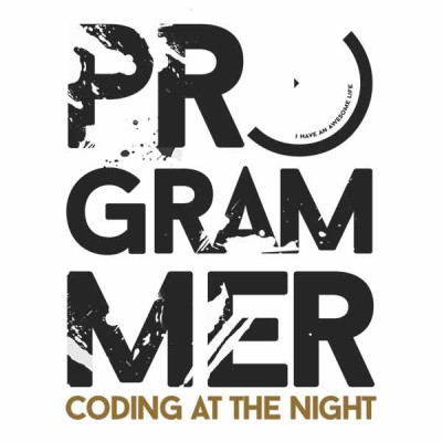 تیشرت Coding at the night