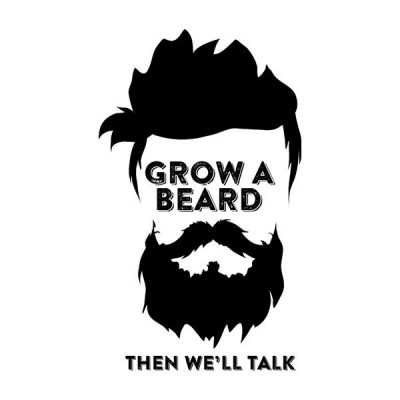 تیشرت GROW A BEARD THEN WE'LL TALK