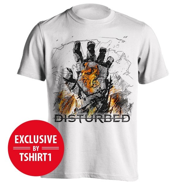 تیشرت گروه Disturbed طرح Smolder