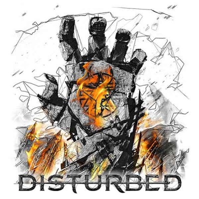 تیشرت گروه Disturbed طرح Smolder