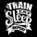 سویشرت یقه گرد Train Eat Sleep Repeat
