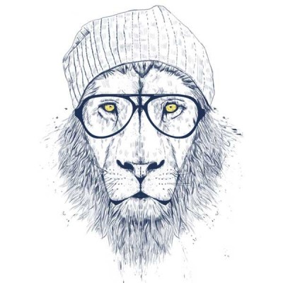تیشرت طرح Cool lion