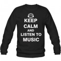 سویشرت یقه گرد Keep Calm and Listen to Music