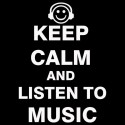سویشرت یقه گرد Keep Calm and Listen to Music