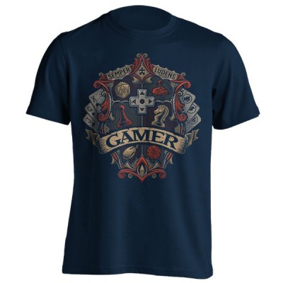 تیشرت با طرح Gamer Crest