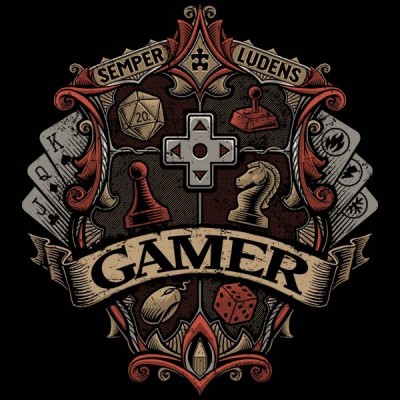 تیشرت با طرح Gamer Crest