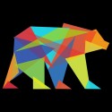 سویشرت هودی Fractal geometric bear