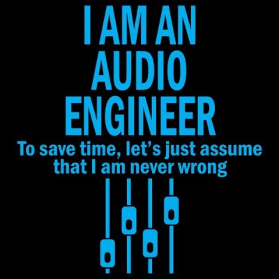 سویشرت یقه گرد I AM AN AUDIO ENGINEER