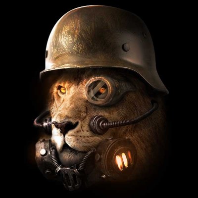 تیشرت Steampunk Lion
