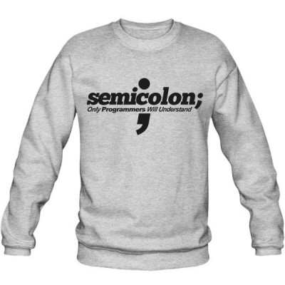 سویشرت یقه گرد Programmer - Semicolon