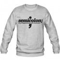 سویشرت یقه گرد Programmer - Semicolon