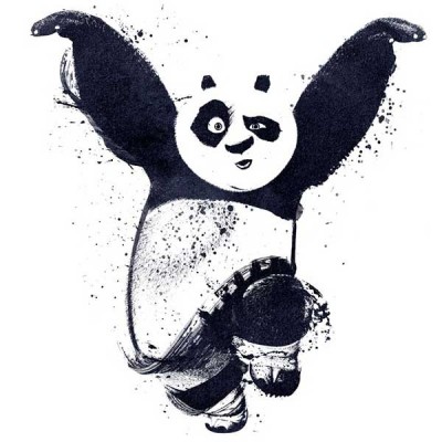 تیشرت کونگ فو پاندا Po ink