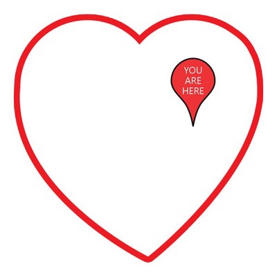 تیشرت ولنتاین طرح You Are Here