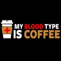 تیشرت طرح My Blood Type is Coffee