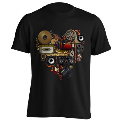 تیشرت طرح Music in Love