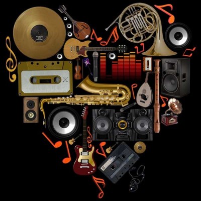 تیشرت طرح Music in Love