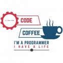 تیشرت طرح code and coffee