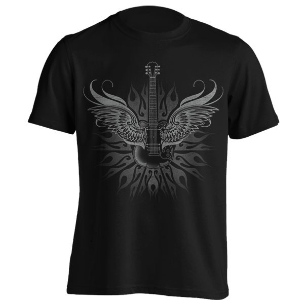 تیشرت طرح Guitar wing