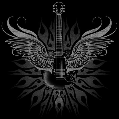 تیشرت طرح Guitar wing