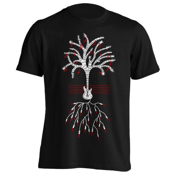 تیشرت طرح Guitar Tree