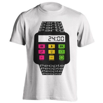 تیشرت گرافیکی طرح ساعت پارتی