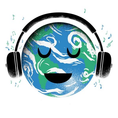 تیشرت طرح The whole earth loves music
