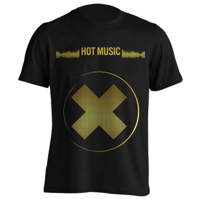 تیشرت گرافیکی طرح Hot music gold