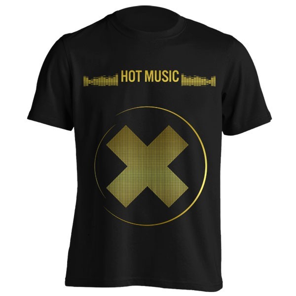تیشرت گرافیکی طرح Hot music gold